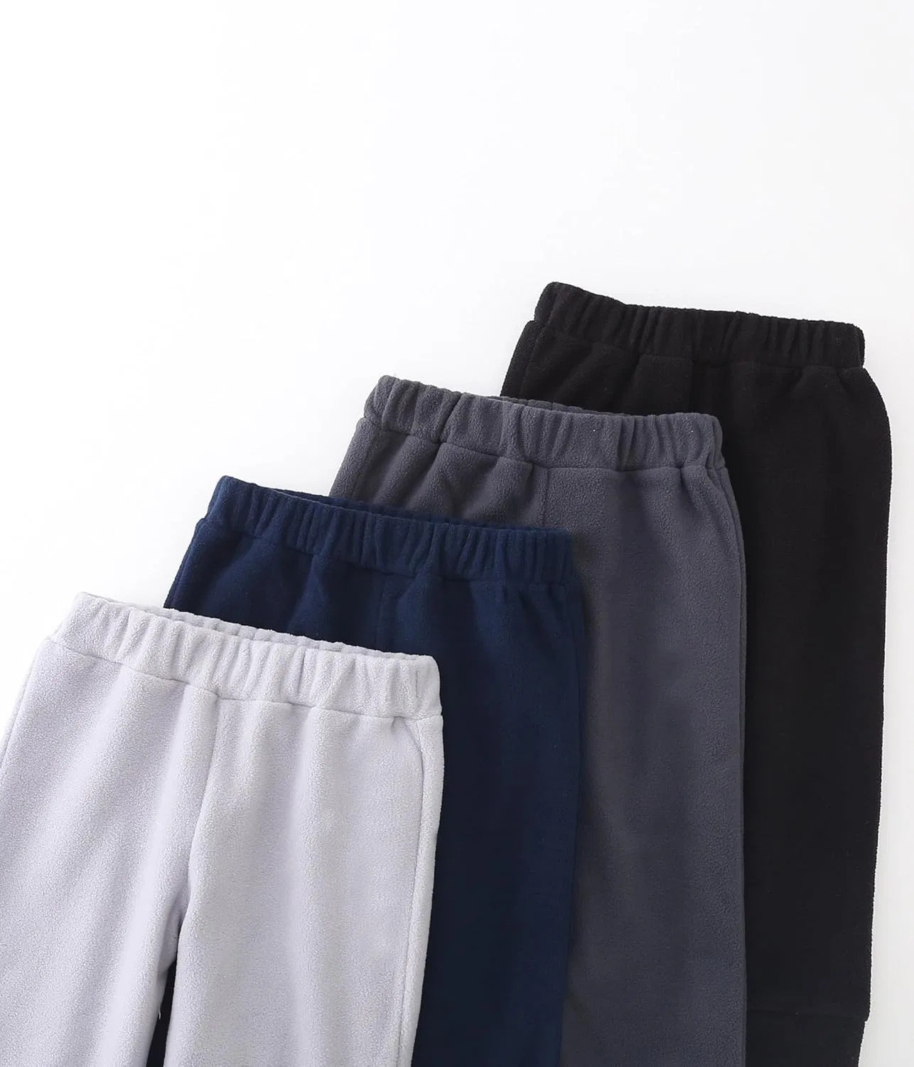 JARMAKO Теплые флисовые штаны для мальчиков 2-6 лет, Black/Magnet/Grey/Navy — фото 3