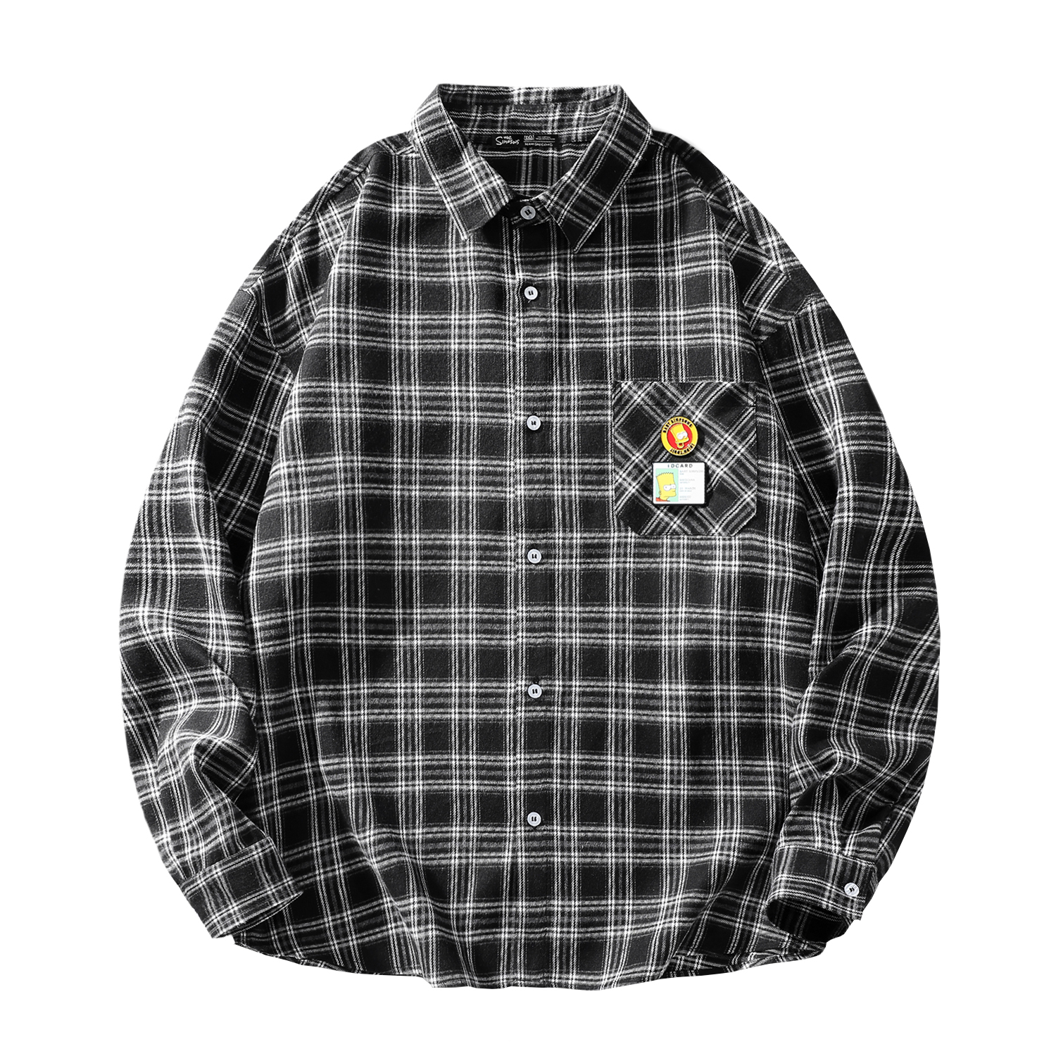 

Рубашка унисекс The Simpsons, Yellow Plaid (Short-Sleeved)