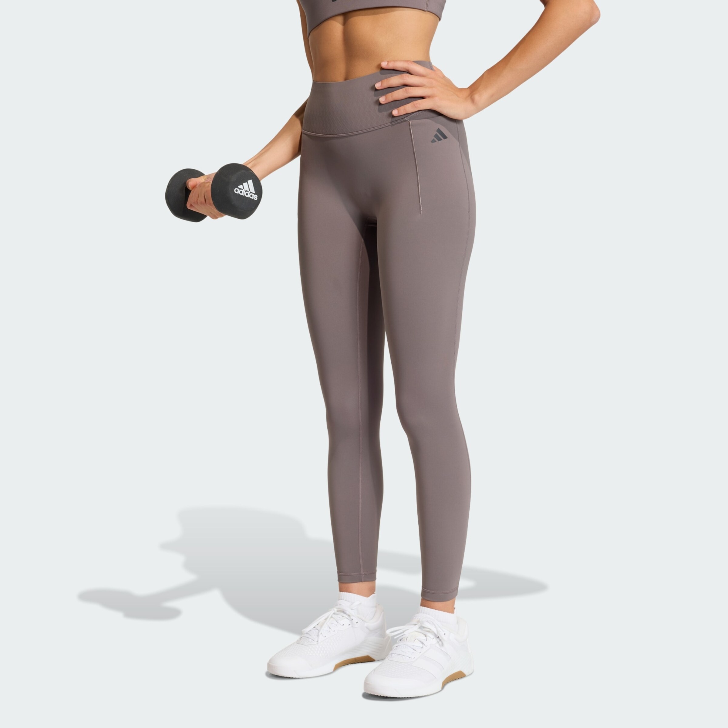 Adidas Performance Узкие спортивные брюки 'Optime Power' в темно-сером цвете — фото 2