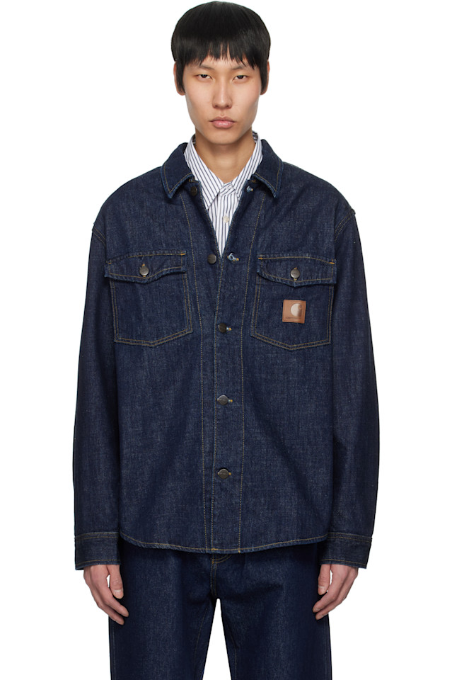 

Куртка Lincoln из денима Carhartt Work In Progress, синий