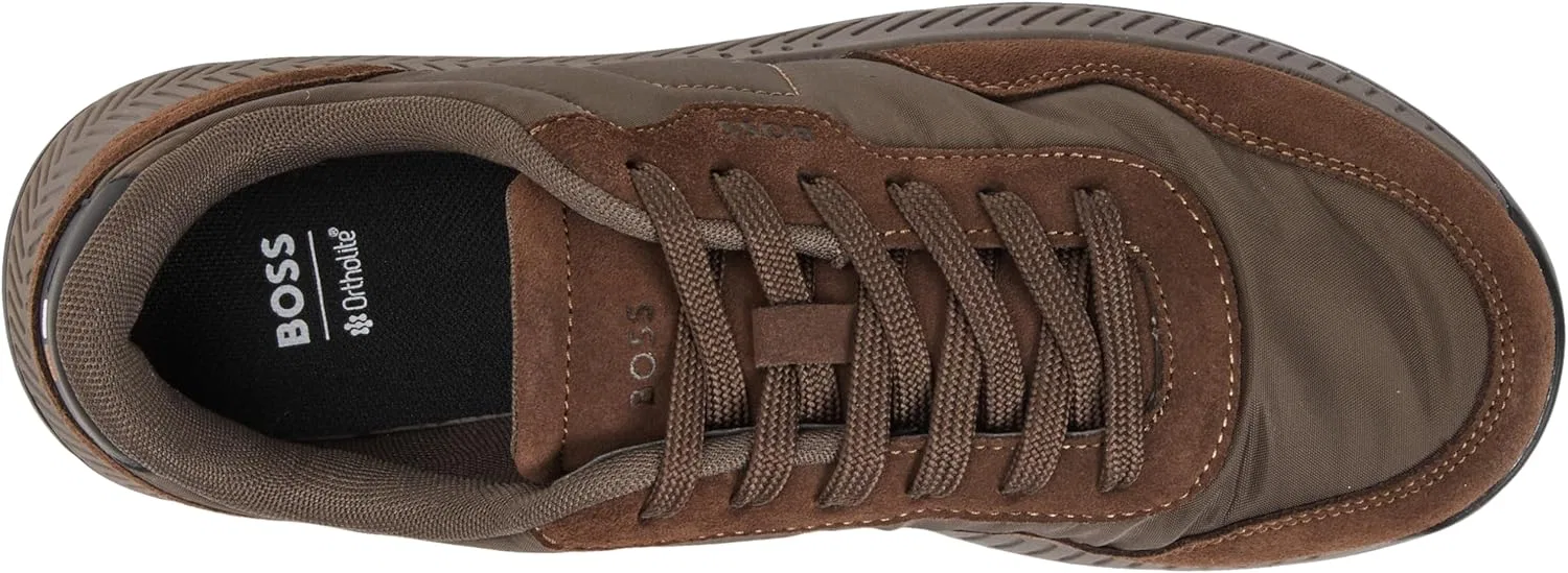 Мужские кроссовки BOSS Titanium Runn sdnypa, Dark Brown — фото 3