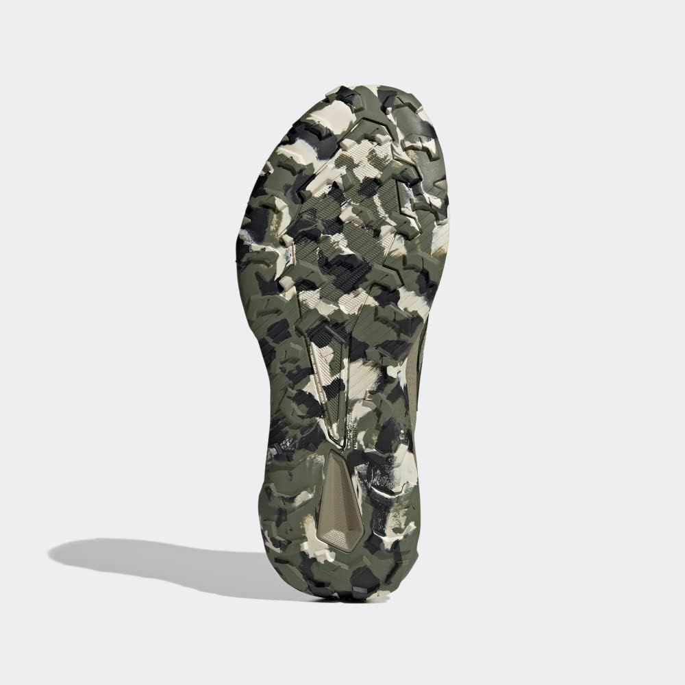 Мужские кроссовки Adidas Tracefinder для трейлраннинга, оливковый/зеленый/синий — фото 4
