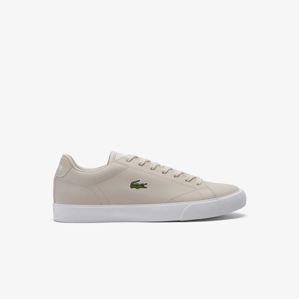 Мужские кожаные сникеры Lerond Set белоснежные от Lacoste