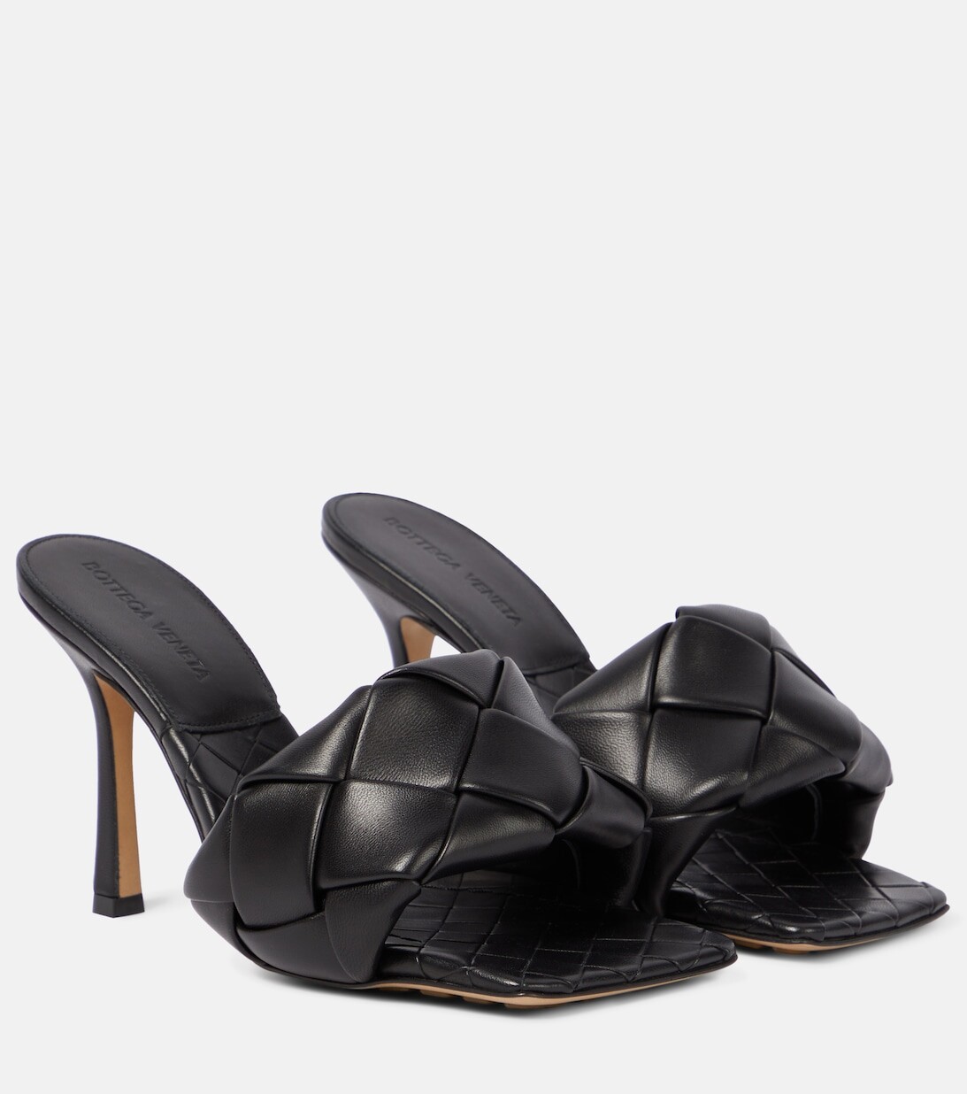Кожаные сандалии Lido Bottega Veneta, черный