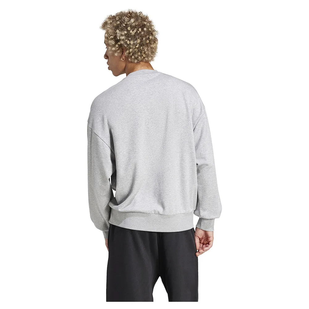 Толстовка adidas Essentials Loose Fit 3 Bar Logo, серый — фото 2