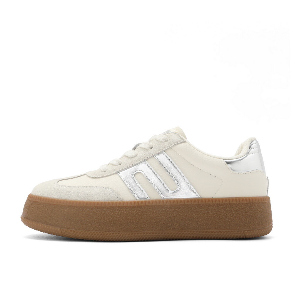 

Кроссовки Belle Skateboarding Low-top, бежевый/серебристый