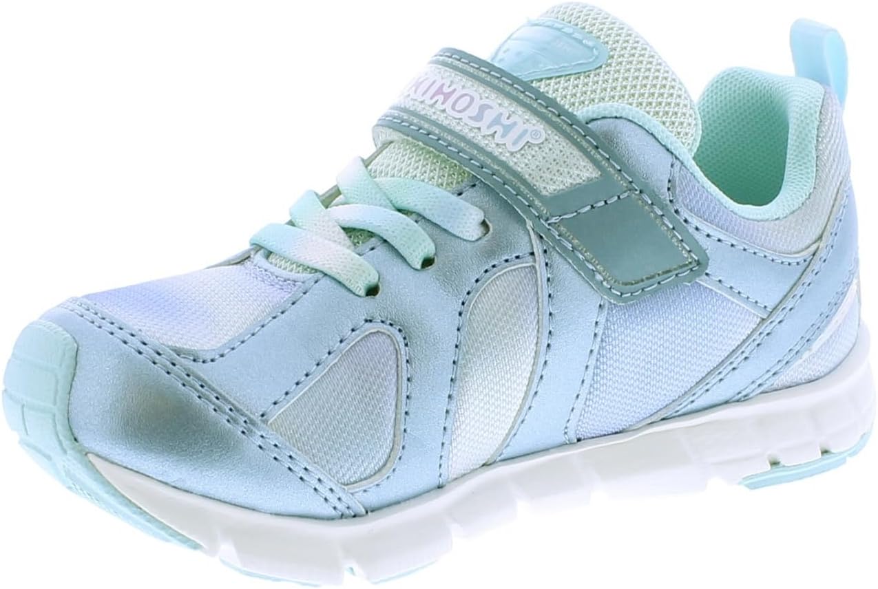 Детские кроссовки TSUKIHOSHI Rainbow Kids - с застежкой на ремешок, пригодные для стирки в машине, с широкой носочной частью и противоскользящими, немаркими подошвами, для детей 4-12 лет, синий — фото 4