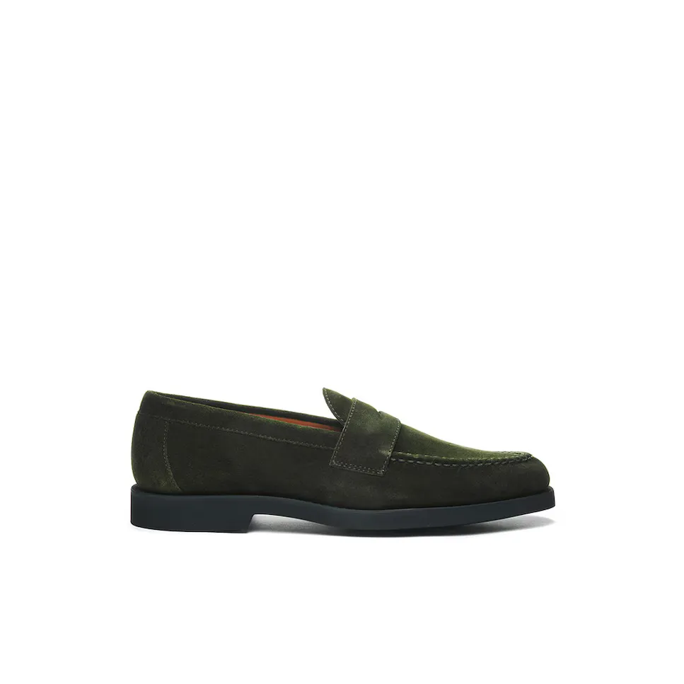 

Мокасины мужские зеленые кожаные Sebago, зеленый