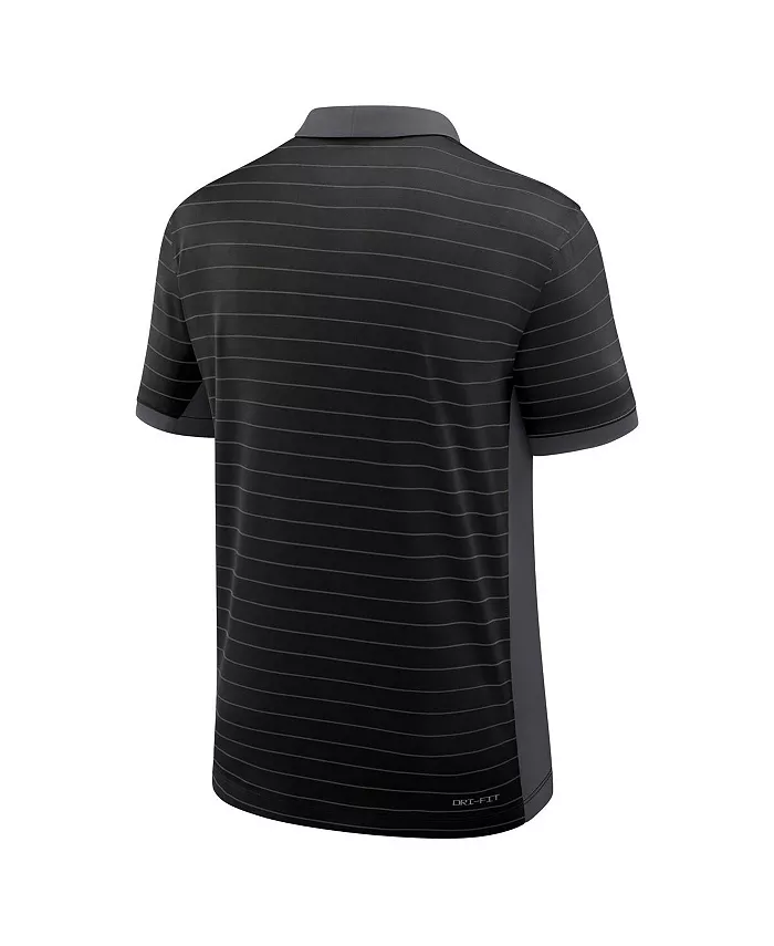Мужская черная футболка-поло Florida Gators 2025 Early Season Coaches Sideline Victory Stripe Performance Jordan — фото 3