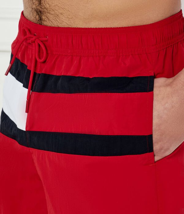 Шорты для плавания Tommy Hilfiger Hilfiger Flag Mid Length, красный — фото 3