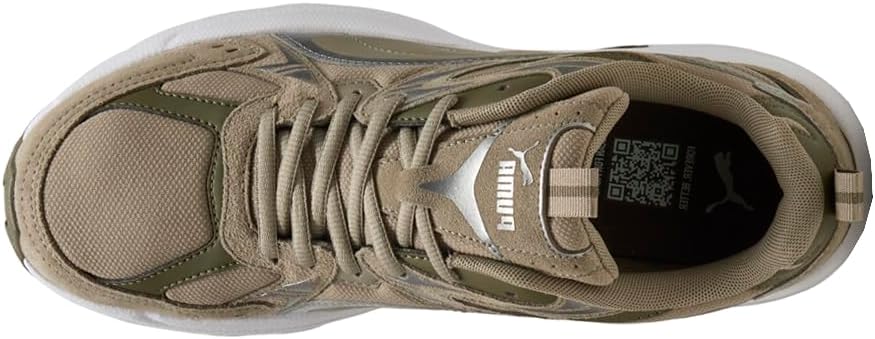 Мужские кроссовки PUMA Milenio Tech Suede с шнуровкой, повседневные - коричневые — фото 4