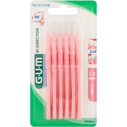 

Двунаправленные межзубные щетки Gum 1,2 мм, 6 шт., Sunstar