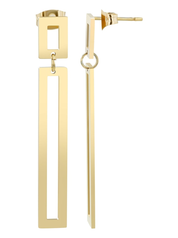 

Adeliás Женские серьги - серьги-гвоздики из нержавеющей стали в золотом исполнении