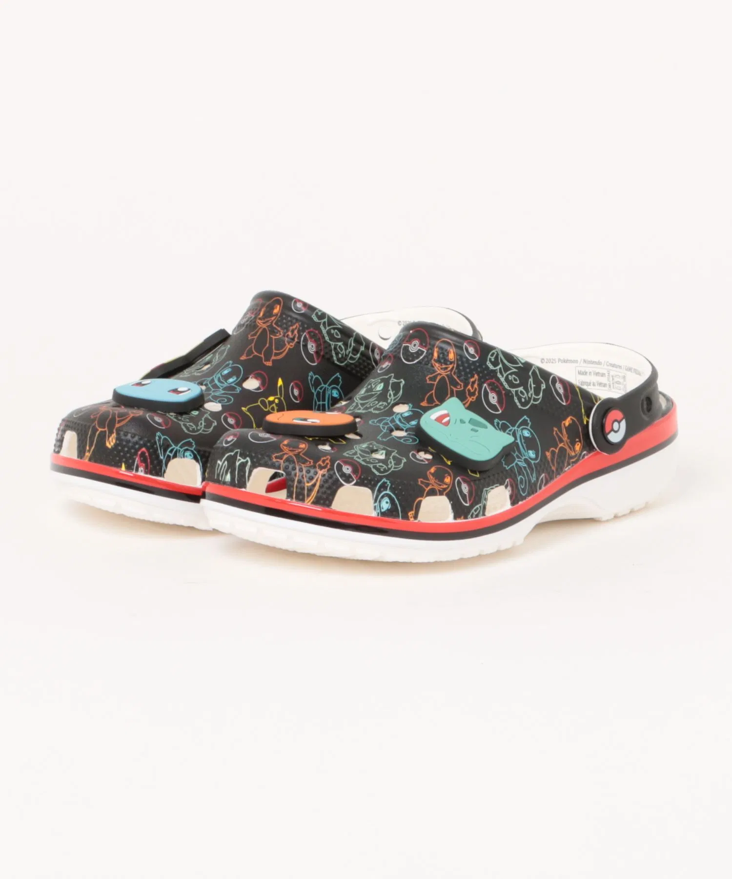 Мужские сандалии Crocs Pokemon Print Classic Clog разноцветные