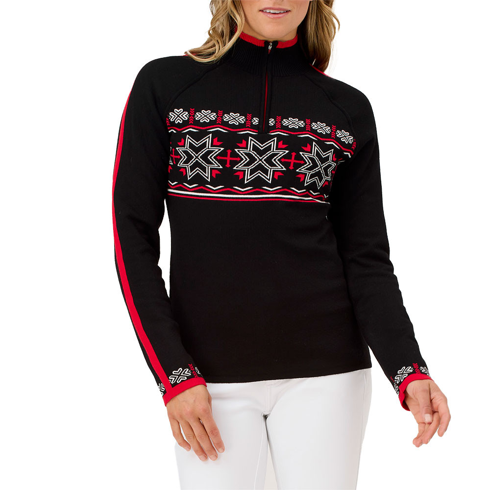 

Свитер с молнией 1/4 Crimson Klover Toula (женский), Black/Black