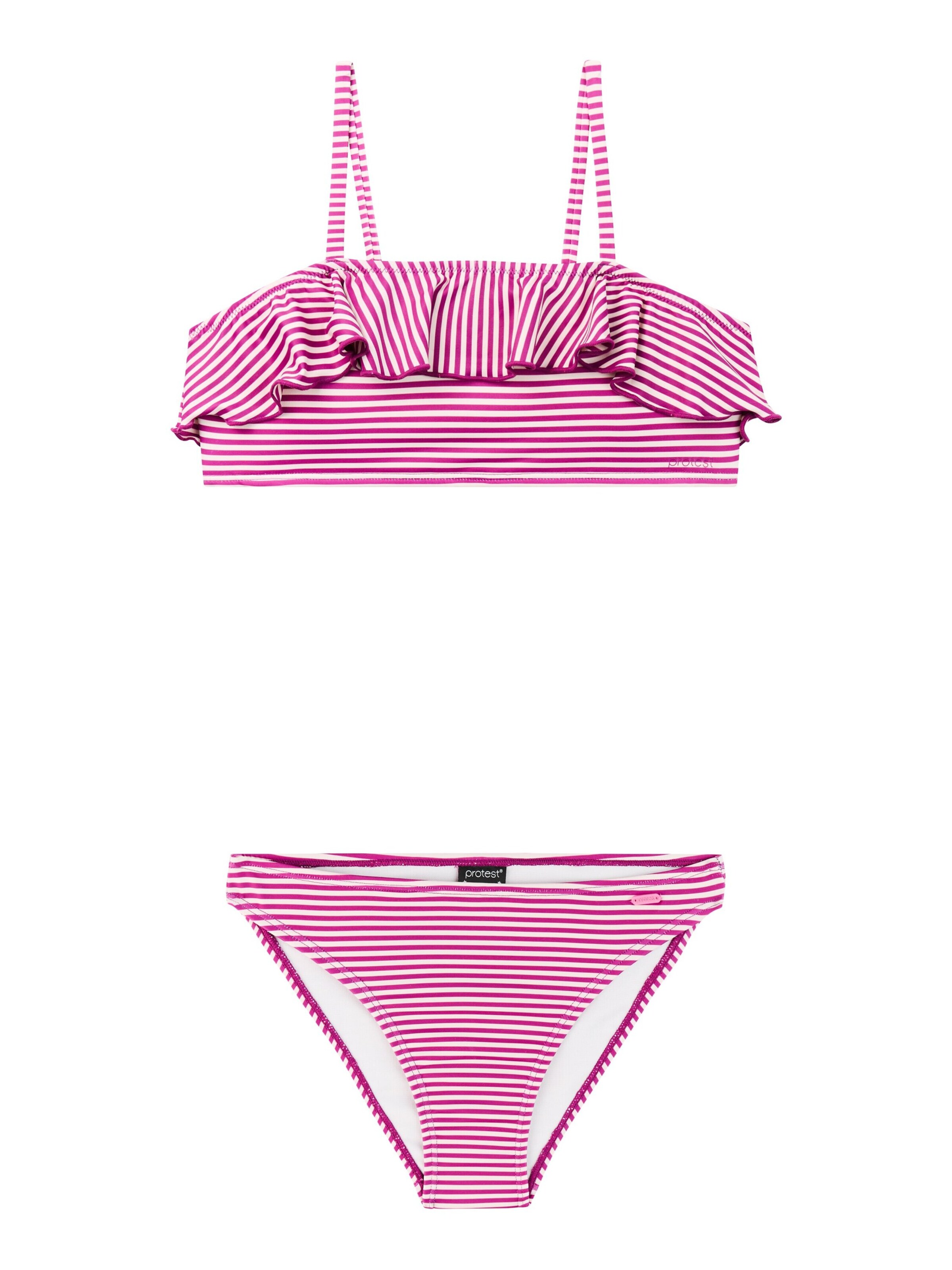 

PROTEST Бралетте бикини 'PRTStripes JR' в розовом цвете