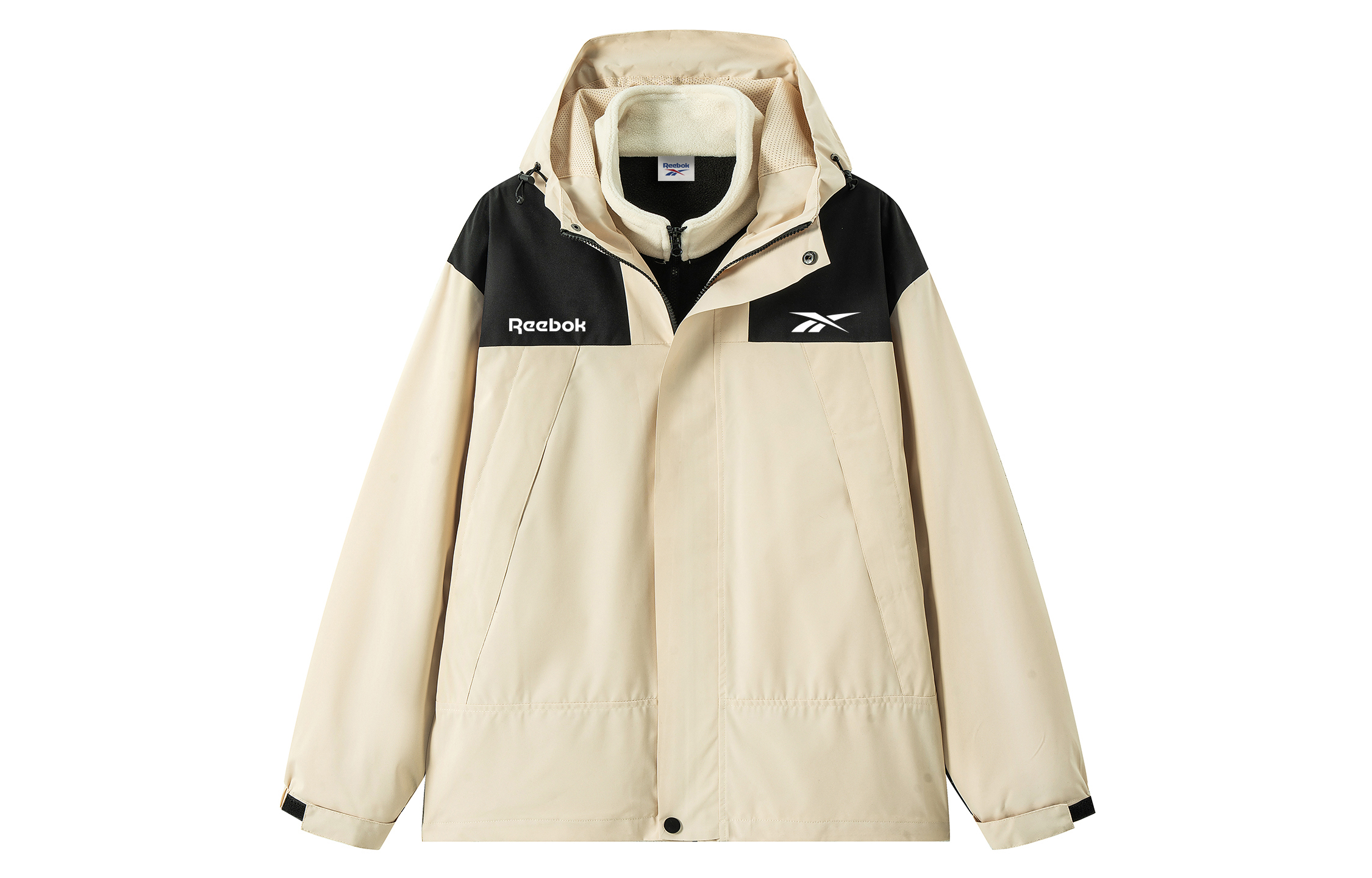 

Пуховик Unisex Hooded Thickened Reebok, экрю