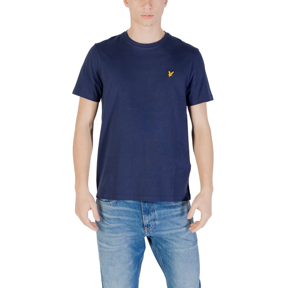 

Синяя хлопковая футболка Lyle & Scott