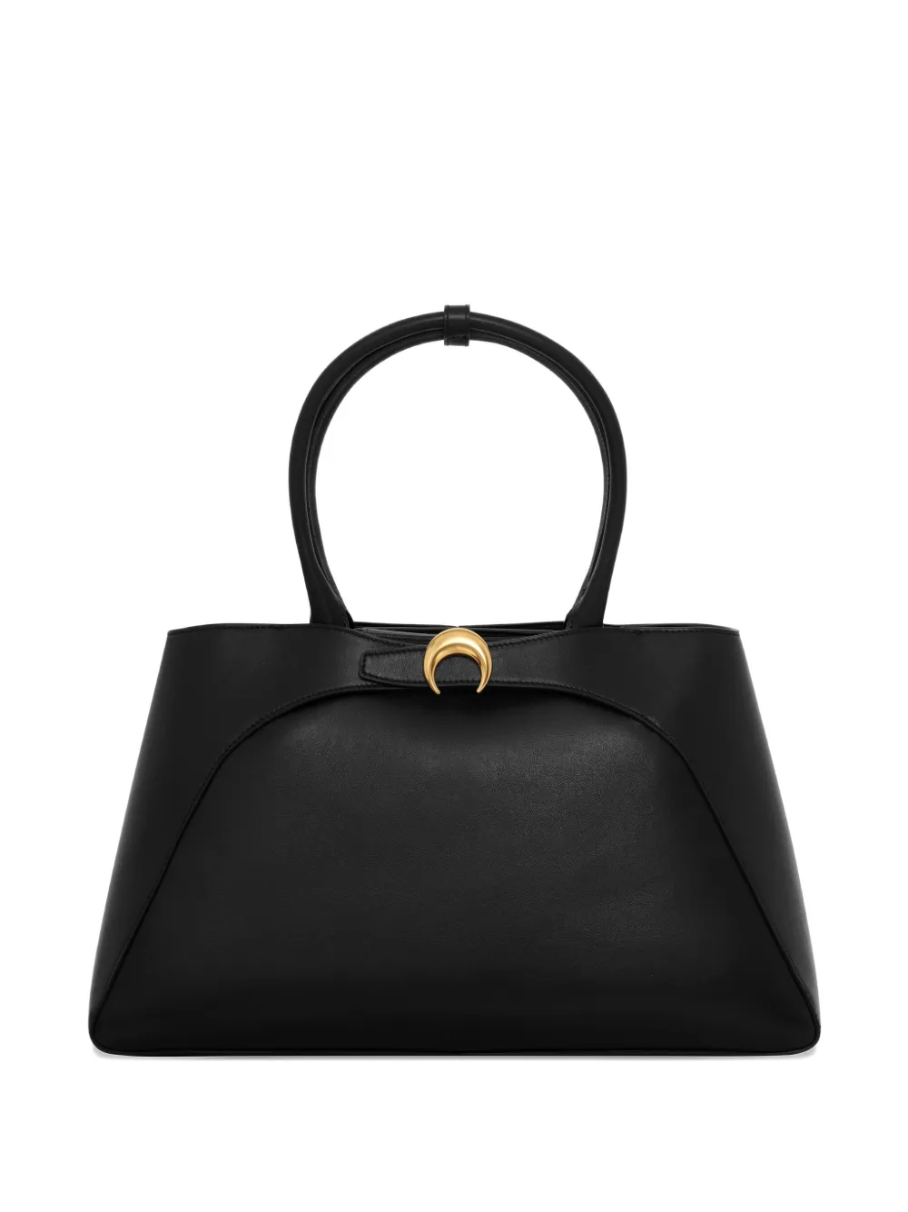 

Большая сумка-тоут Aurora из гладкой кожи Marine Serre, черный