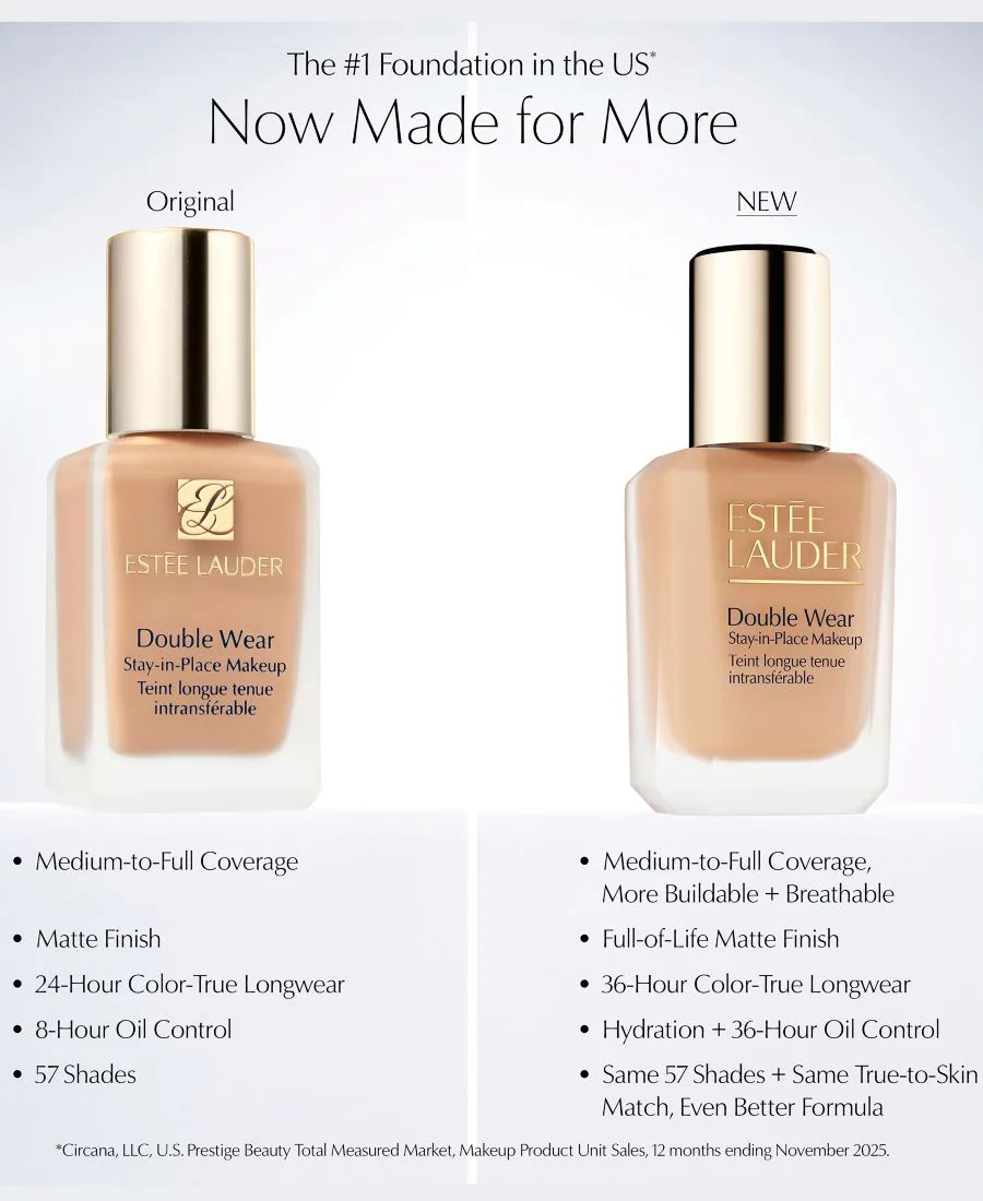 Стойкая матирующая тональная основа Double Wear Stay-in-Place Longwear Matte Foundation Estée Lauder, 4c3 softan, medium tan with cool rosy-бежевый undertones — фото 4