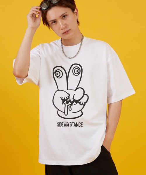 

Футболка с короткими рукавами и графическим принтом Sideway Stance, белая