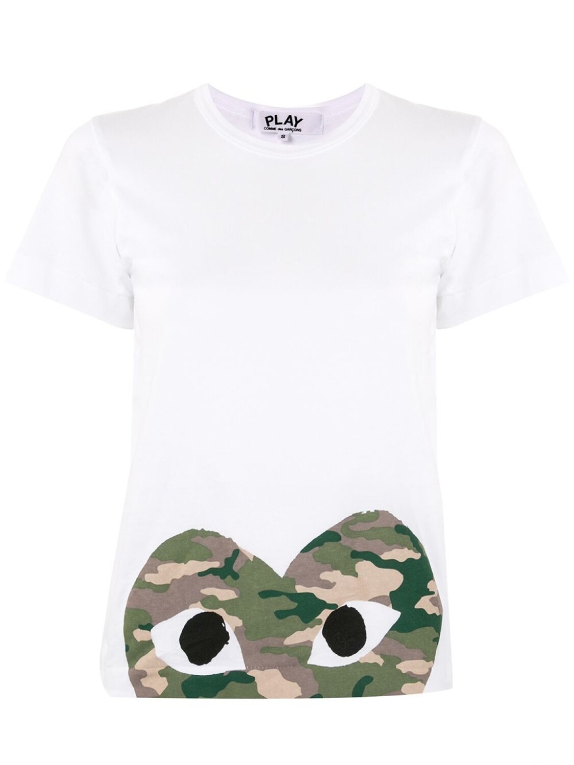 

Футболка с круглым вырезом и логотипом Comme Des Garçons Play, белый