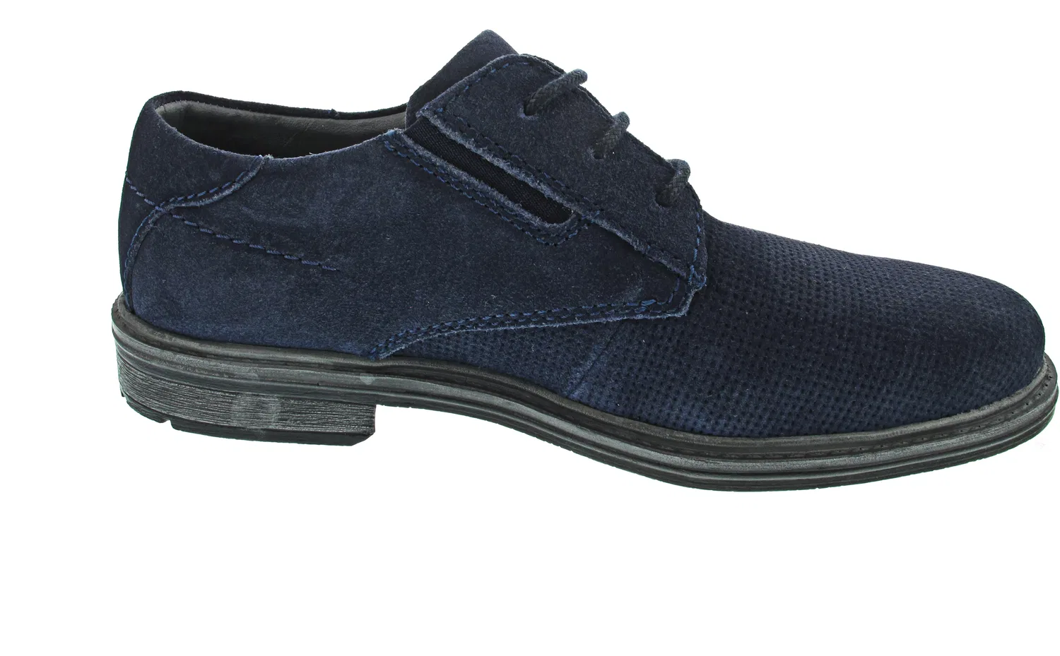 Туфли на шнуровке из велюра, Ruggiero Comfort Evo, синий — фото 3