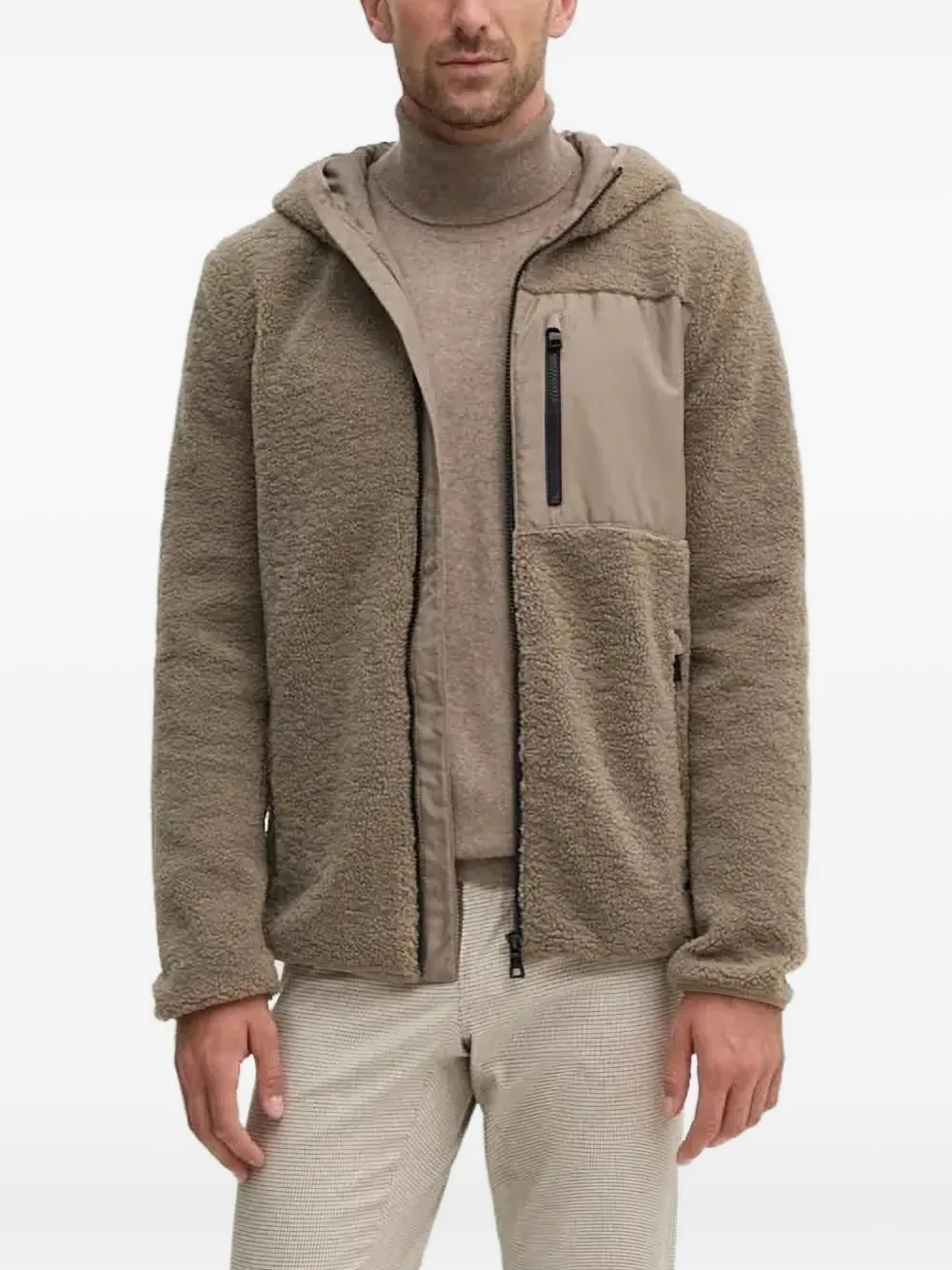 

Худи на молнии Geox, коричневый