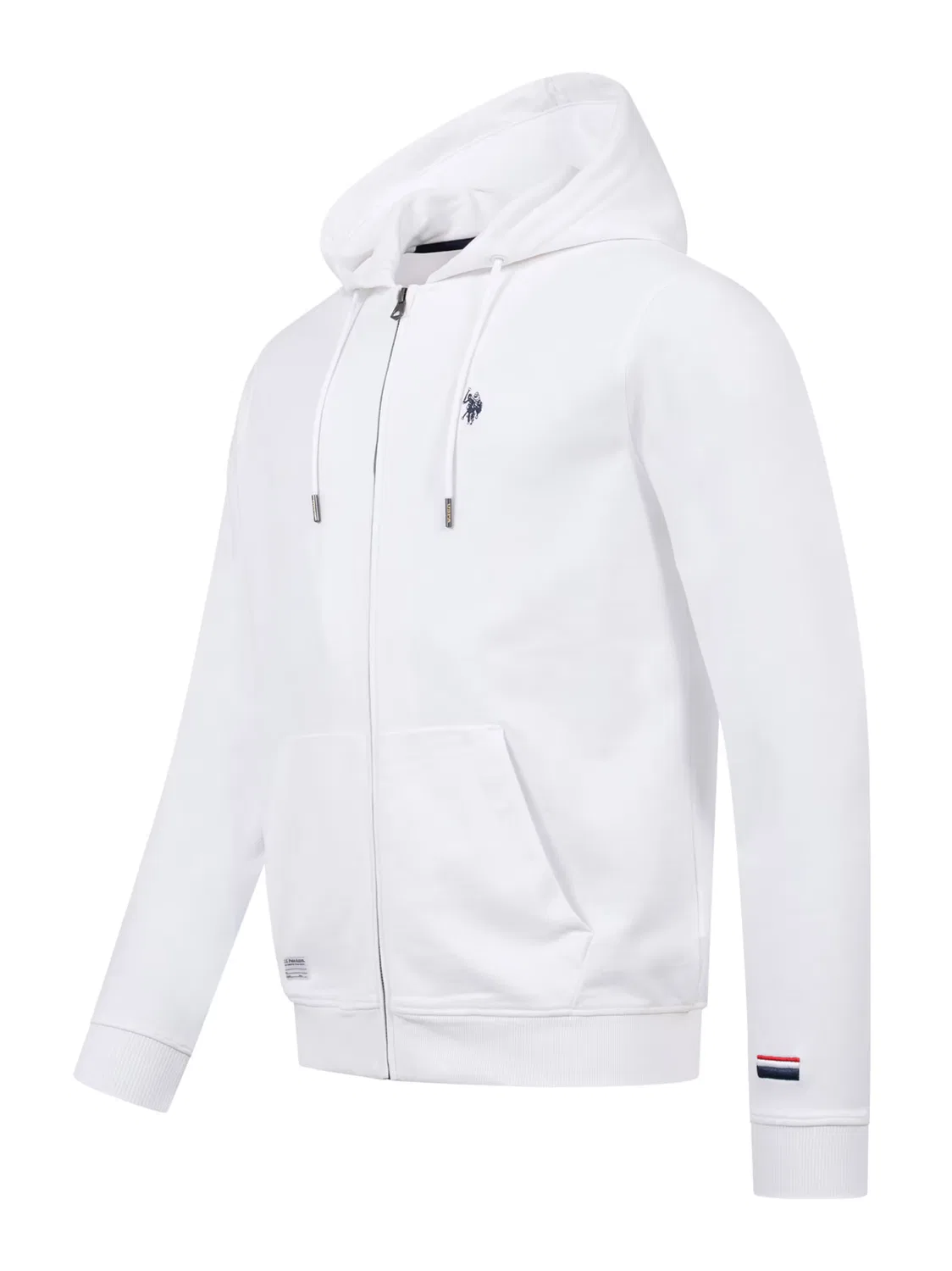 Толстовка на молнии U.S. Polo Assn., White — фото 2