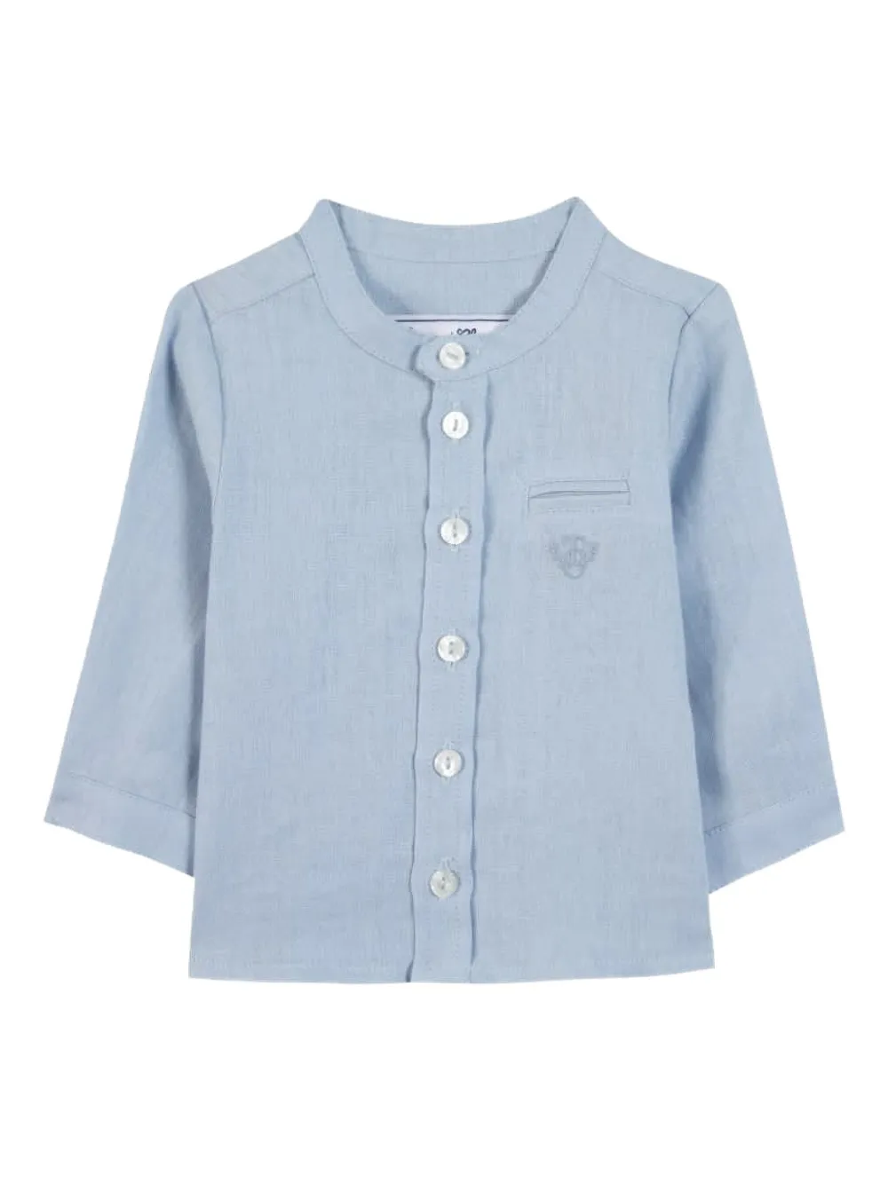 

Льняной топ с вышивкой Tartine Et Chocolat, синий