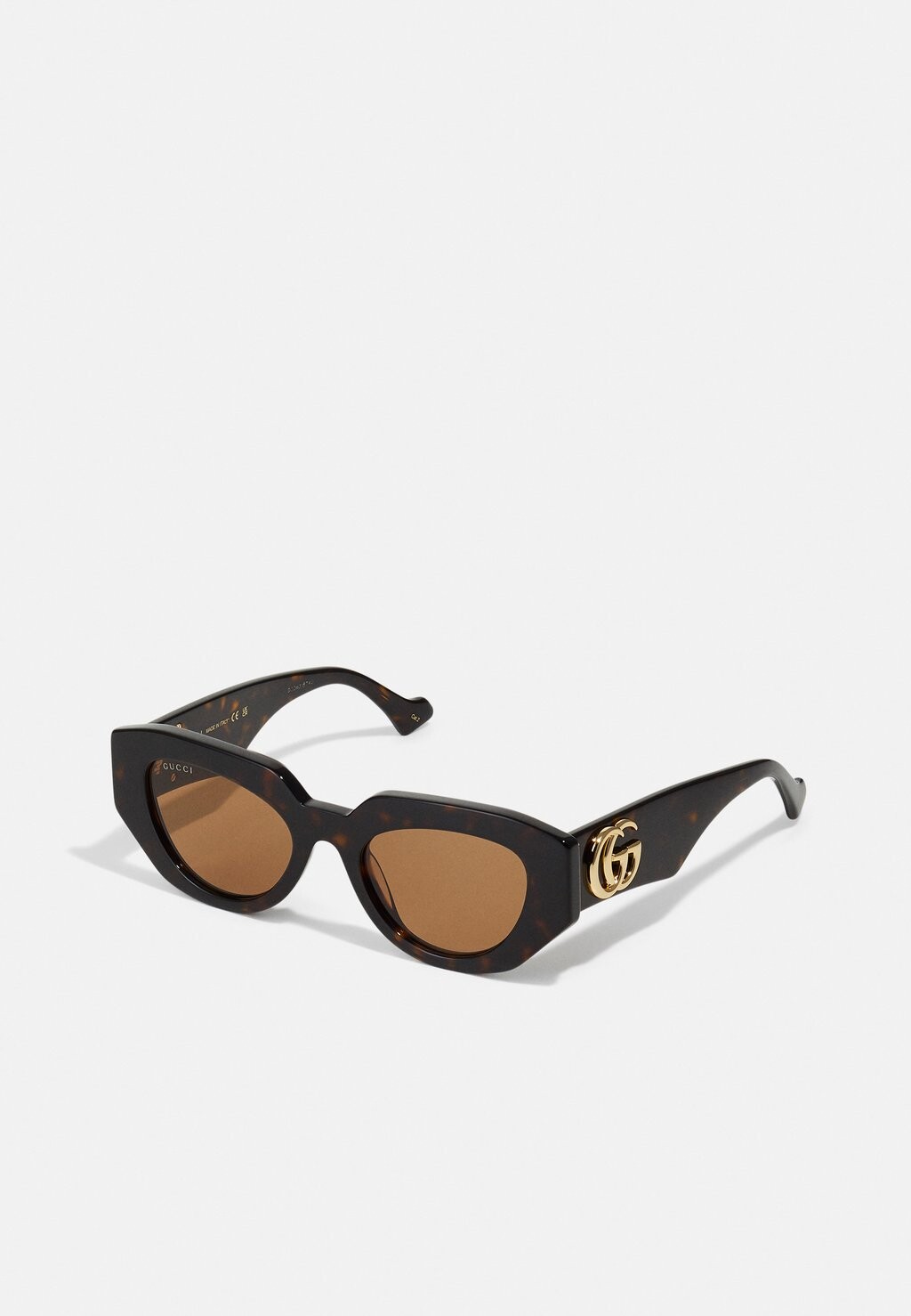 

Солнцезащитные очки Geometrical/Directional Gucci, цвет havana brown