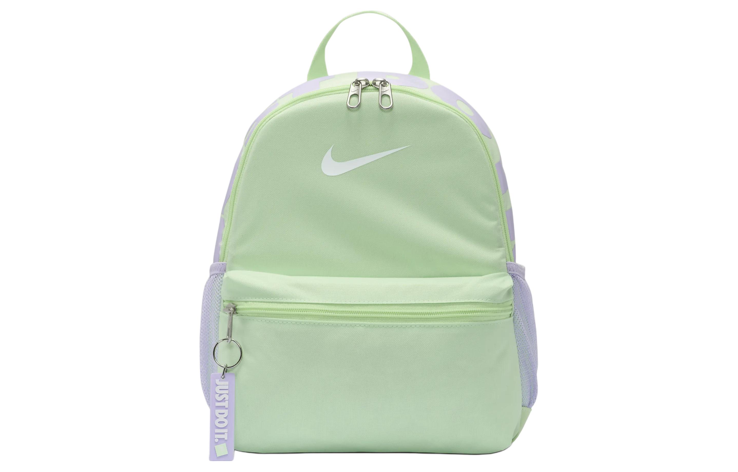 

Мини-рюкзак из полиэстера женский Nike Vapor Green & Light Purple Flowers & White, Vapor Green & Light Purple Floral & White