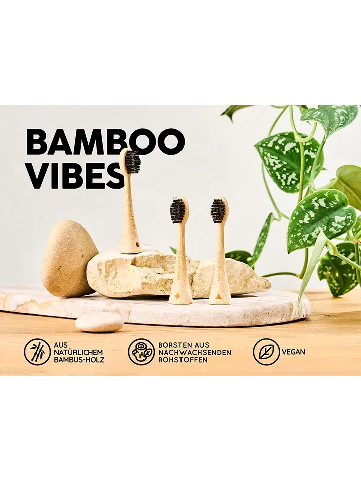 Набор насадок Eco Vibe3 Bambus Happybrush — фото 2