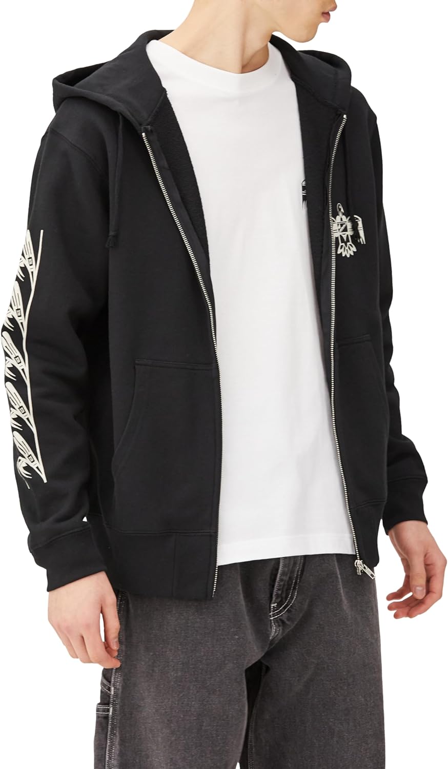 

Толстовка с капюшоном с изображением индийской птицы хопи Indian, черный