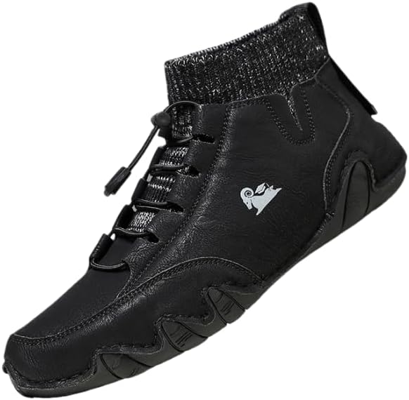 

Кроссовки Hhhchpm большого размера для мужчин, модные мужские высокие кеды с быстрой шнуровкой, удобные кроссовки с тянущейся манжетой для мотоцикла, черный