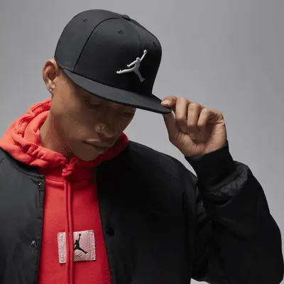 Бейсболка Jordan Jumpman Pro Adjustable Cap, черный/антрацит/белый — фото 4