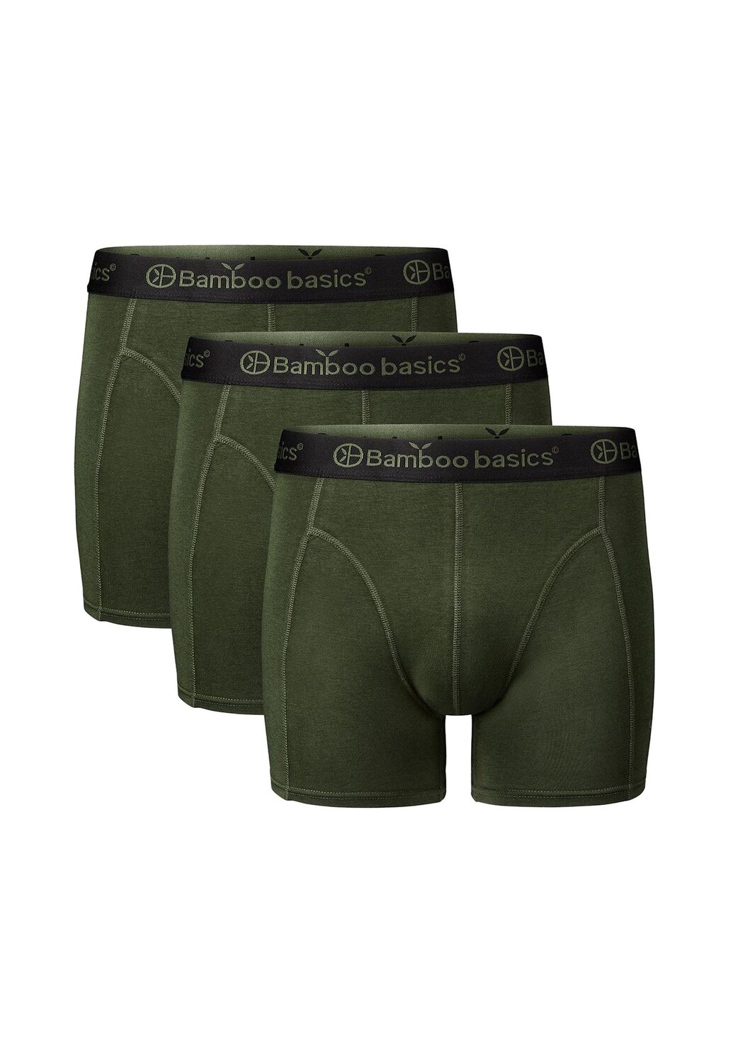 

Набор из 3 шорт/брюк в стиле ретро Rico Bamboo Basics, зеленый