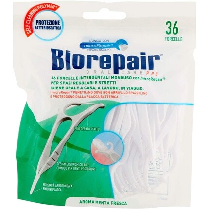 

Антибактериальные межзубные вилки 36 шт., Biorepair