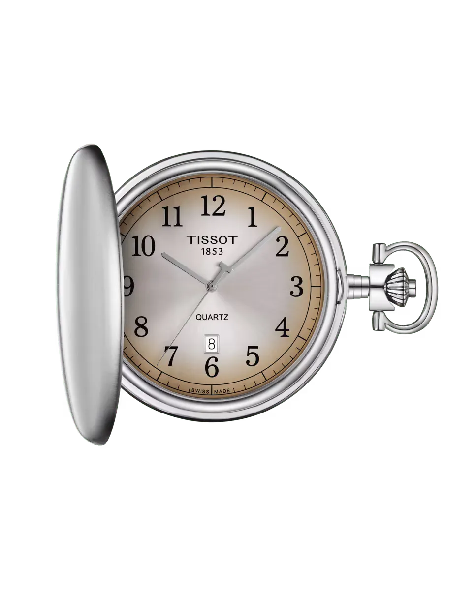 

Карманные автоматические часы из коллекции Savonnette Tissot, серебряный