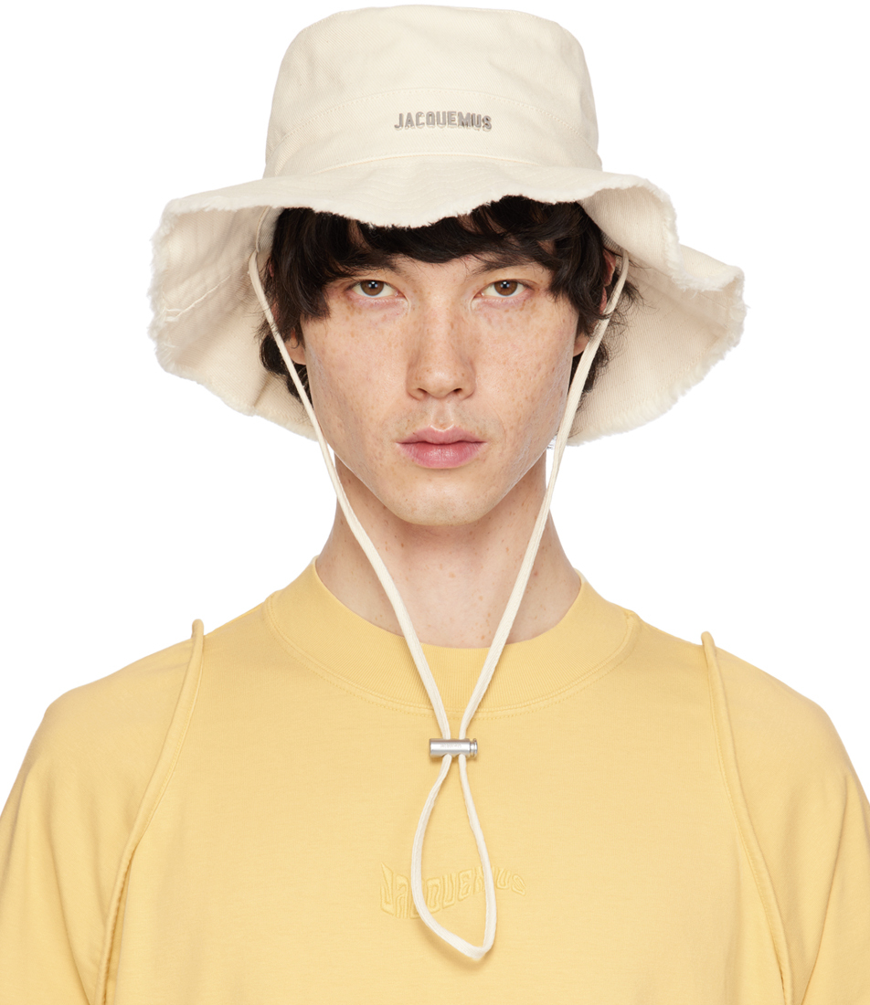 

Off-White панама Les Classiques 'Le bob Artichaut' JACQUEMUS, кремовый