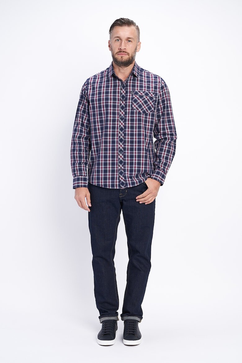 

Клетчатая рубашка с карманом Lee Cooper, бургундия