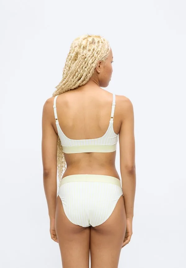 Топ от купальника с квадратным вырезом и вырезом-бралеттом Calvin Klein Swimwear, White/Jade — фото 4
