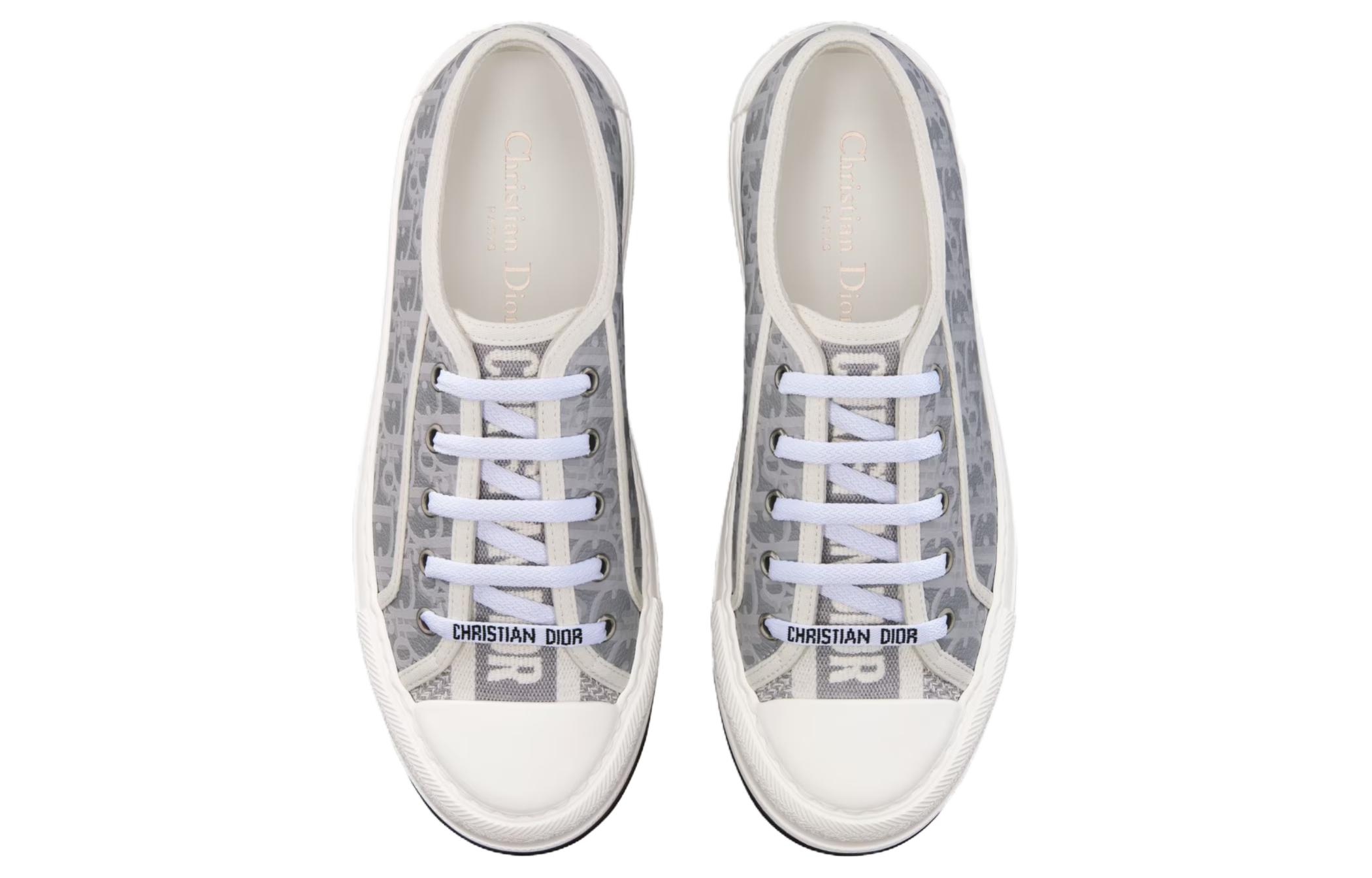 Прогулочные кроссовки Walk'n'Dior Low Top женские черно-белые — фото 4