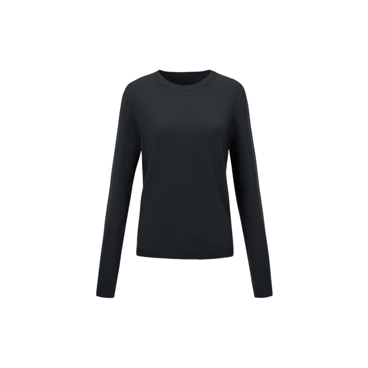 

Трикотажное изделие для женщин, круглый вырез, умеренный вырез Descente, ib-ink черный