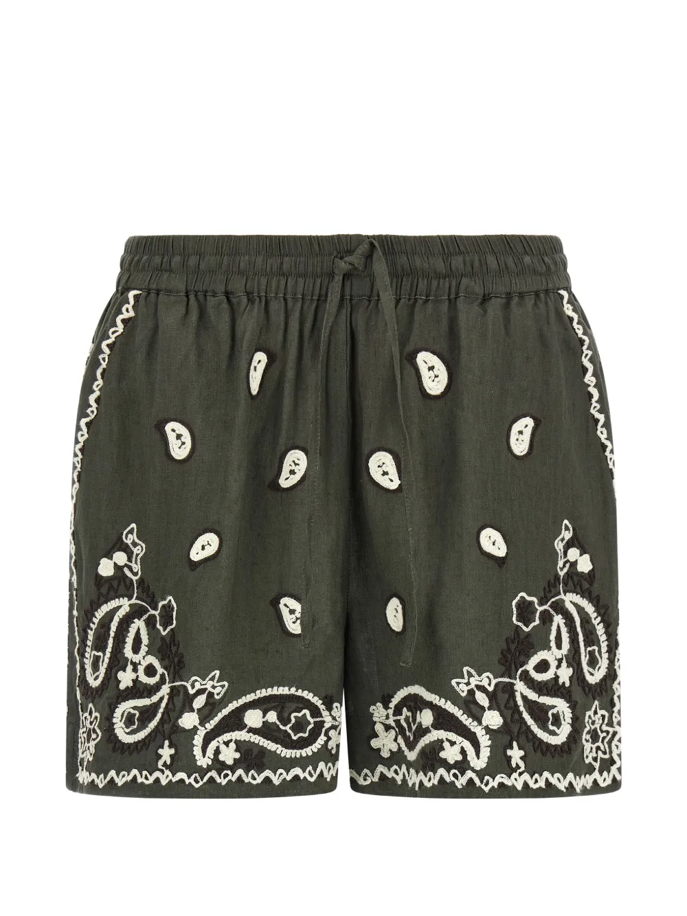 

Вышитые шорты на кулиске P.A.R.O.S.H., зеленый