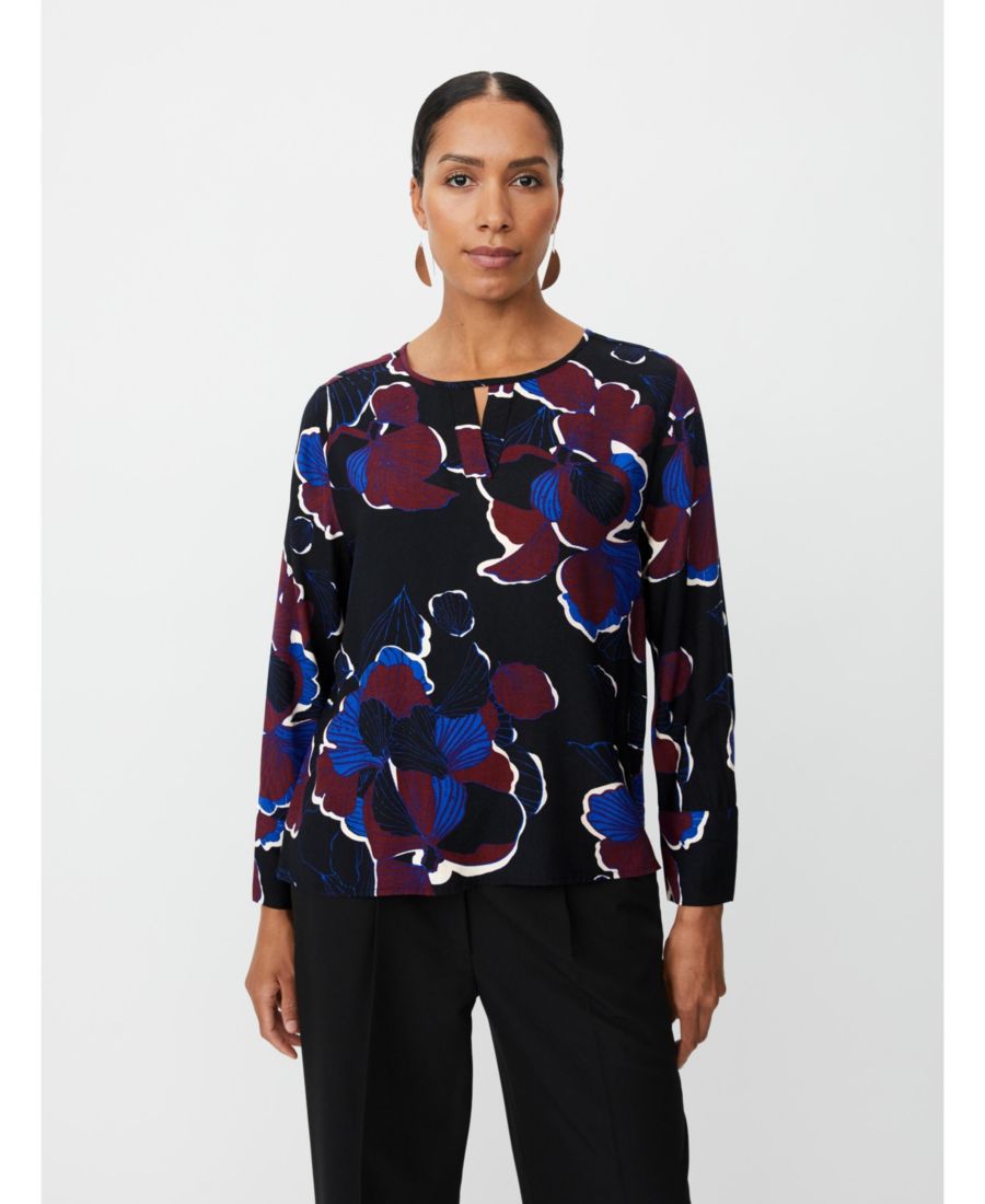 

Женская блузка Belsanu с круглым вырезом и длинными рукавами Masai Copenhagen, Tawny port