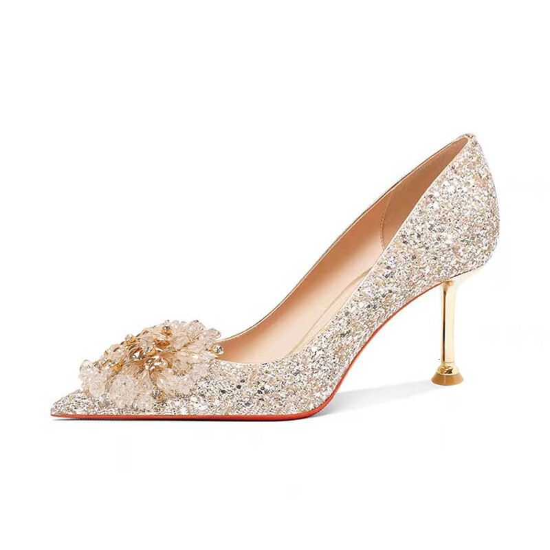 Туфли женские на высоком каблуке Imono, цвет Champagne 6cm