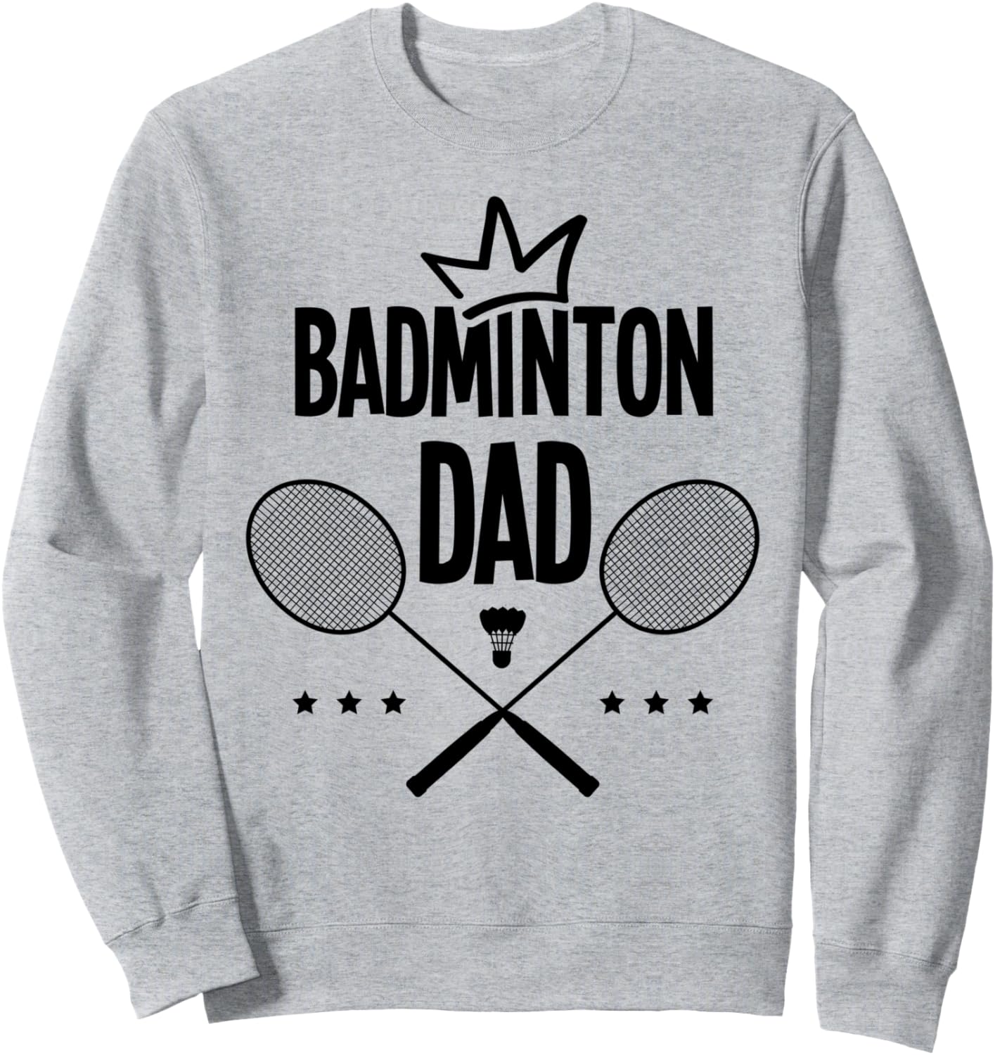 

Папа-бадминтонист, игрок в бадминтон, толстовка для занятий спортом в помещении Shuttlecock Gift Idea Badminton Player Crossminton, серый