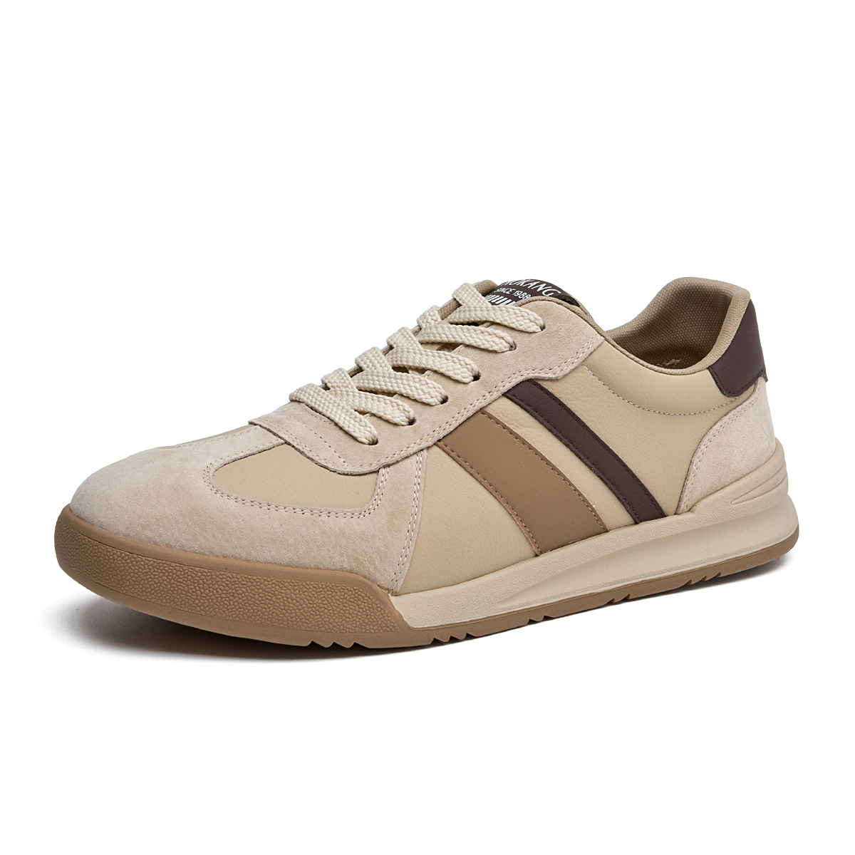 

AOKANG Кроссовки мужские низкие повседневные коричневые абрикосовые, цвет Brown Apricot