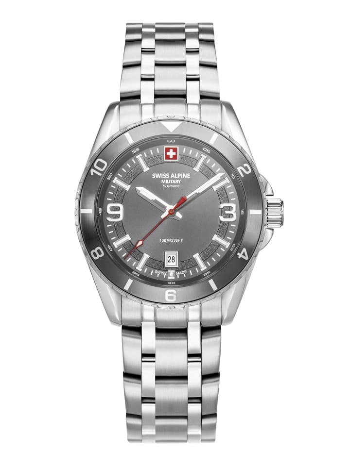 

Swiss Military Кварцевые часы 7034.1132SAM серебристого цвета